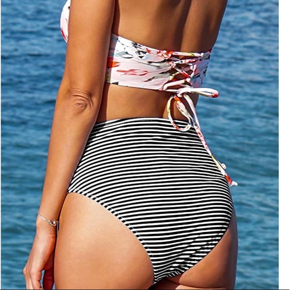 Cupshe | High Waisted Bikini Bottoms - Picture 4 of 11